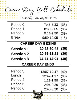 Career Day Schedule